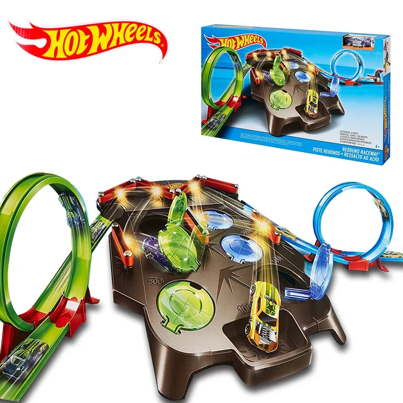 

Hot Wheels Play Set Rebound Raceway Track Set Acceleration Cars FDF27 For Children Gift