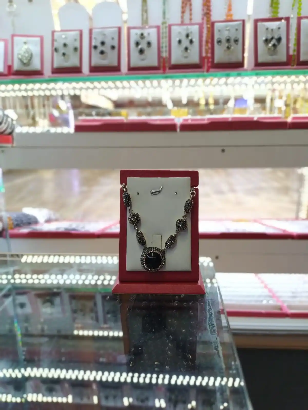 

Accessory jewelry necklace 925 pure silver handmade natural stone diamond crumb new luxury trend fashion gift women girls