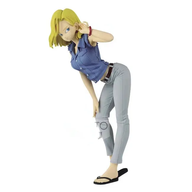Banpresto Dragon ball Z рисунок блеск и гламуры специальный цвет Android 18#1 figuals Brinquedos