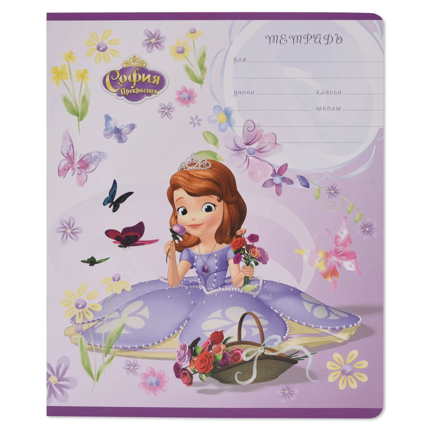 Тетрадь Disney in flowers линейка 12л в ассортименте|Записные книжки| |