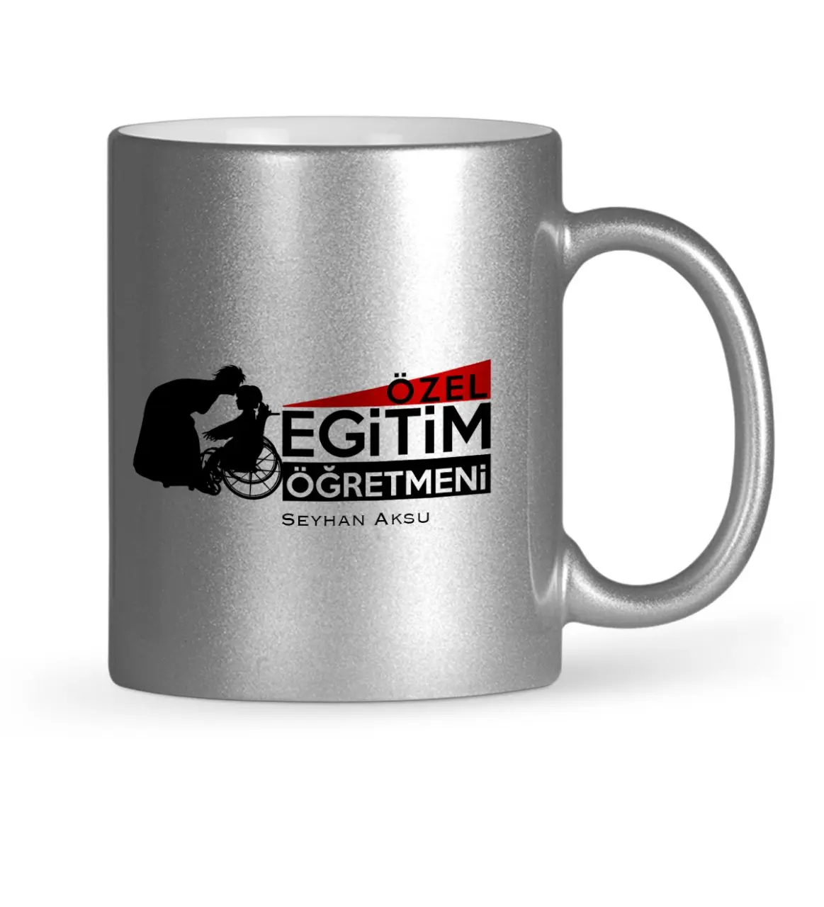 

Personalized Special Education Teacher Silver Gilt Mug Cup-1