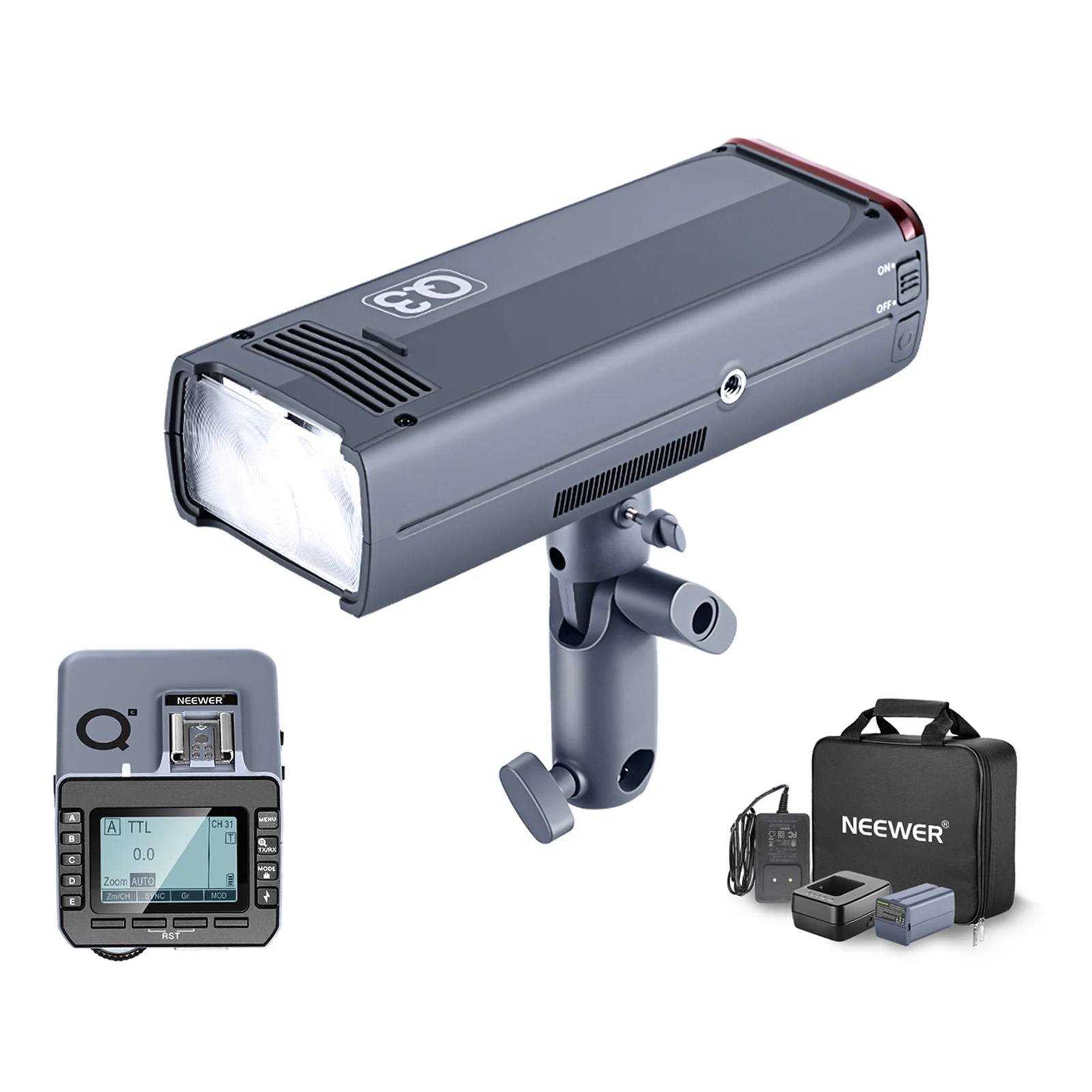 Neewer 200Ws TTL Flash Strobe Monolight with Q-C Wireless Trigger For Canon...