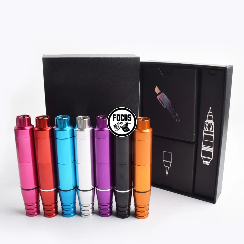 6 Colors Tattoo Machine Pen Professional Makeup 23MM Of Cartridge Rotary Gun | Красота и здоровье