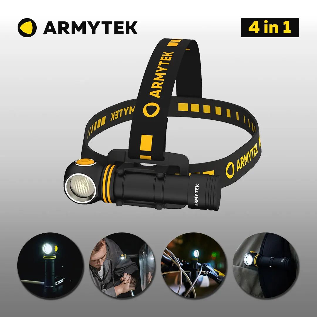 Светодиодный Налобный Фонарь Armytek Elf C2 XP-L Micro-USB + 18650 Li-Ion аккумулятор | Лампы и