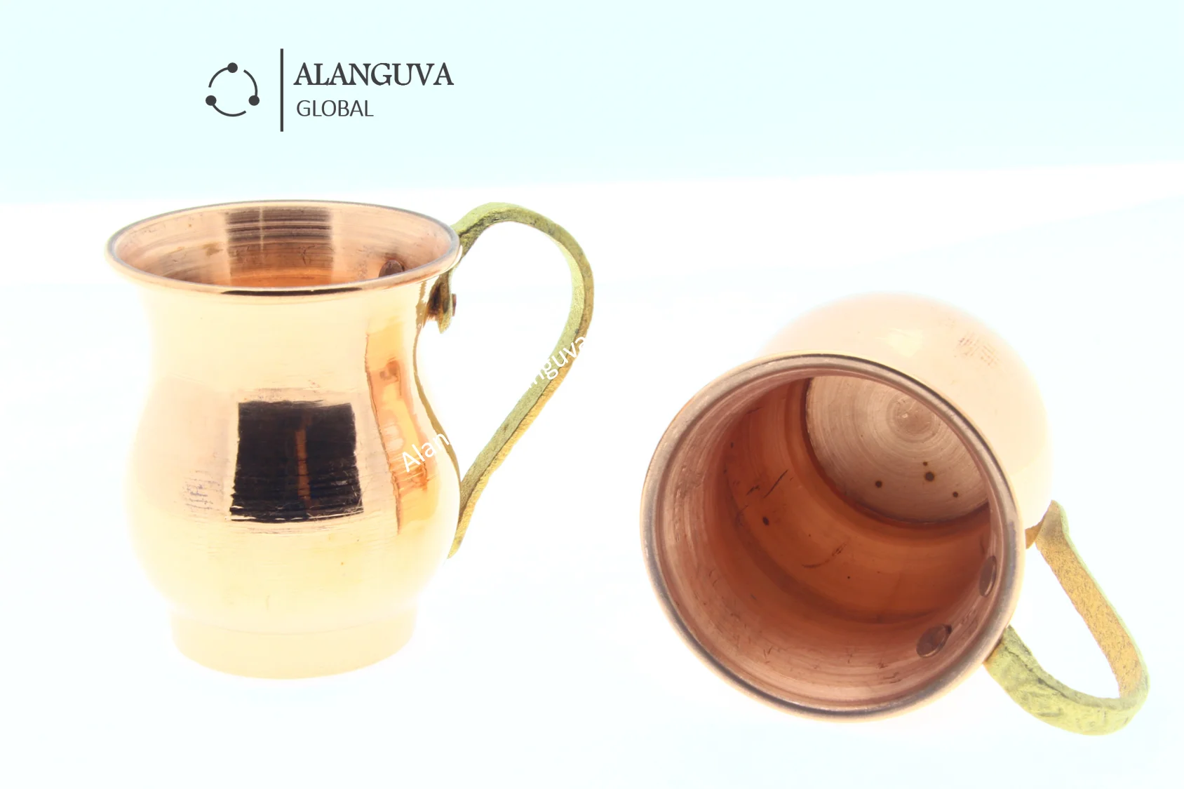 Толстые медные маленькие кружки набор Бесплатная доставка | Дом и сад