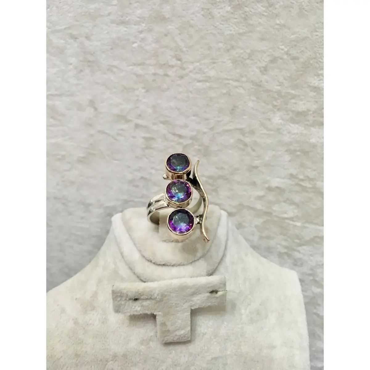 

925 Sterling Silver Handmade Mystic Topaz Natural Stone Ring Fine Jewelry Exclusive and Quality Elegance Product 2021 Daily
