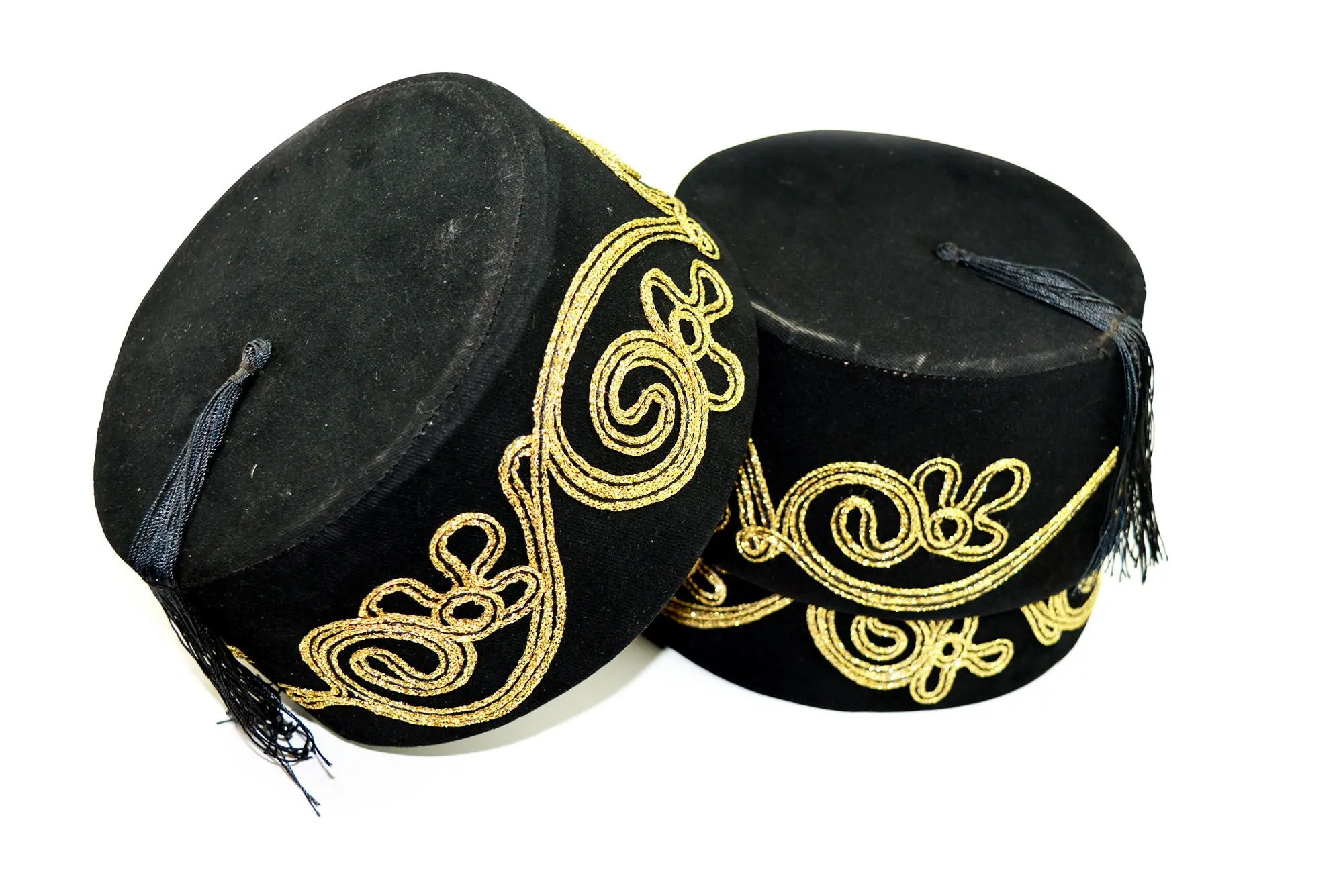 

WONDERFUL FES OTTOMAN Pologift Decorative Patterned Adult Fez, Oriental Tarboosh, Exotic Ottoman Hat