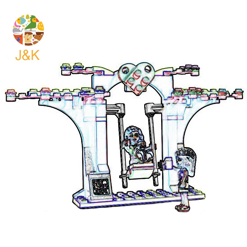 41340 девочки Друзья серии игрушки 808 шт Дом дружбы строительные блоки кирпичи