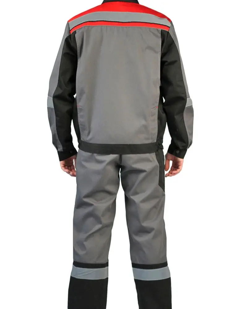 Костюм мужской &quotВиватный&quot летний с полукомбинезоном т.серый/черный/красный