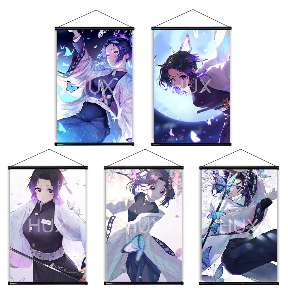 

Japanese Anime Demon Slayer Shinobu Kocho Room Decoration Posters Pictures Prints Wall Art Scroll Canvas Painting Dormitory Gift