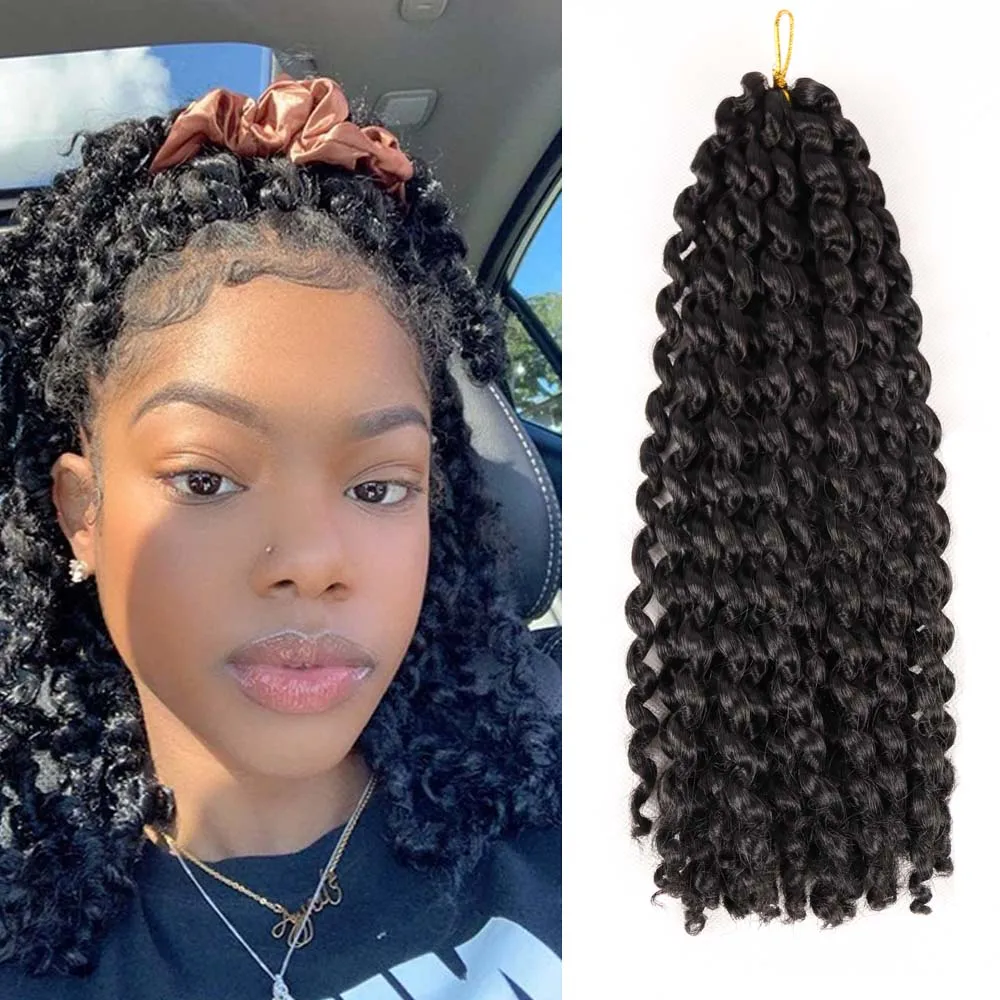 

MODERN QUEEN Passion Twist Crochet Hair Afro Kinky Curly Bohemian Crochet Braid Synthetic Make Pre Twist Natural Hair Extensions