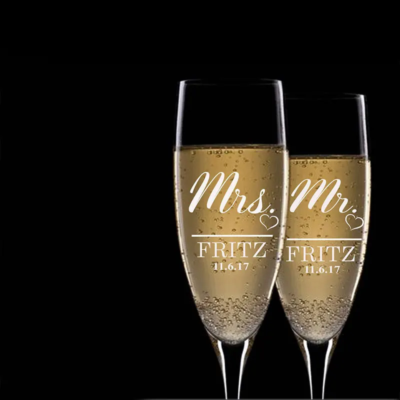 Свадебные фужеры Mr And Mrs 2 шт./компл.|Другие стаканы| |