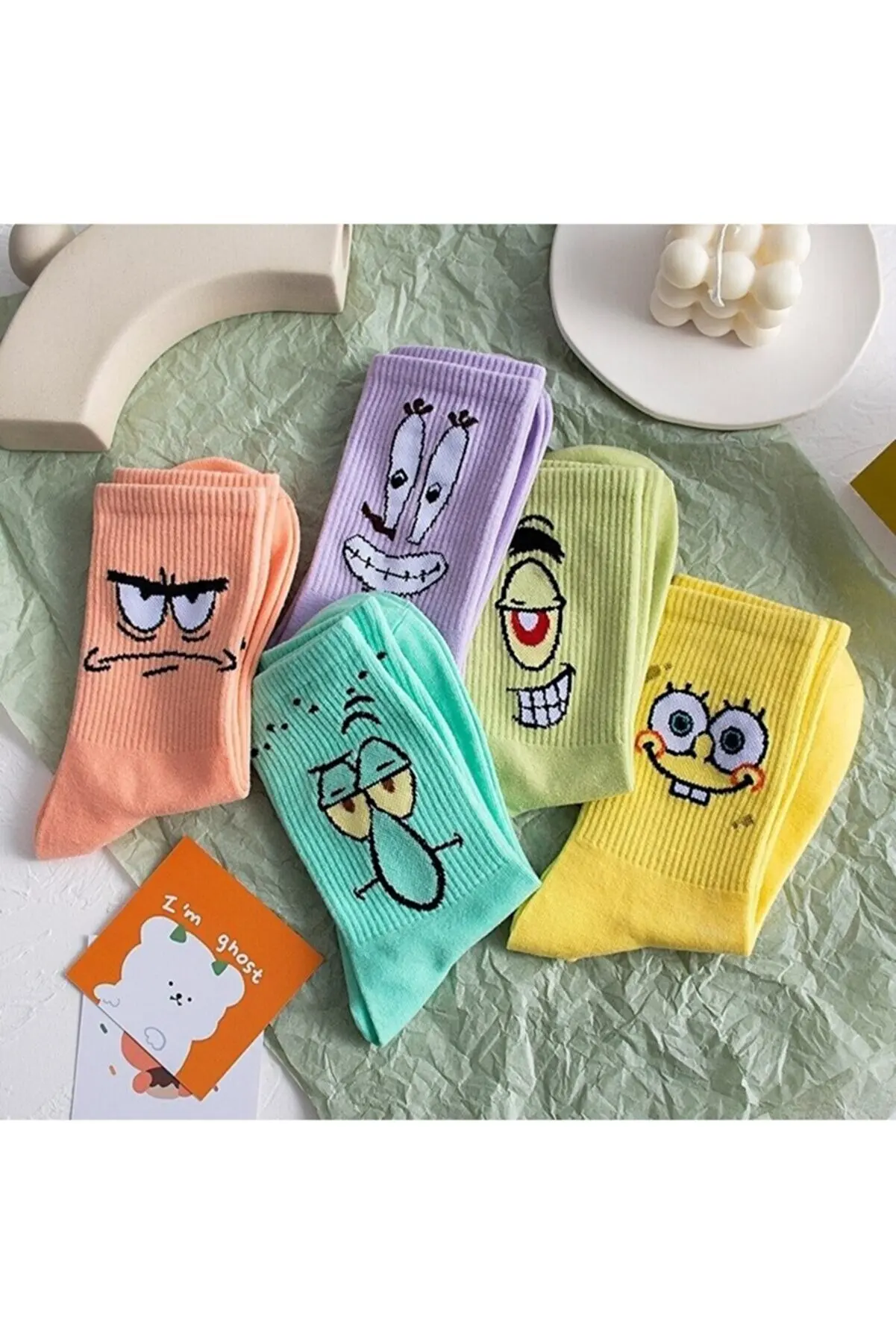Unisex Patterned College Socks 5 Pack (extra Soft)