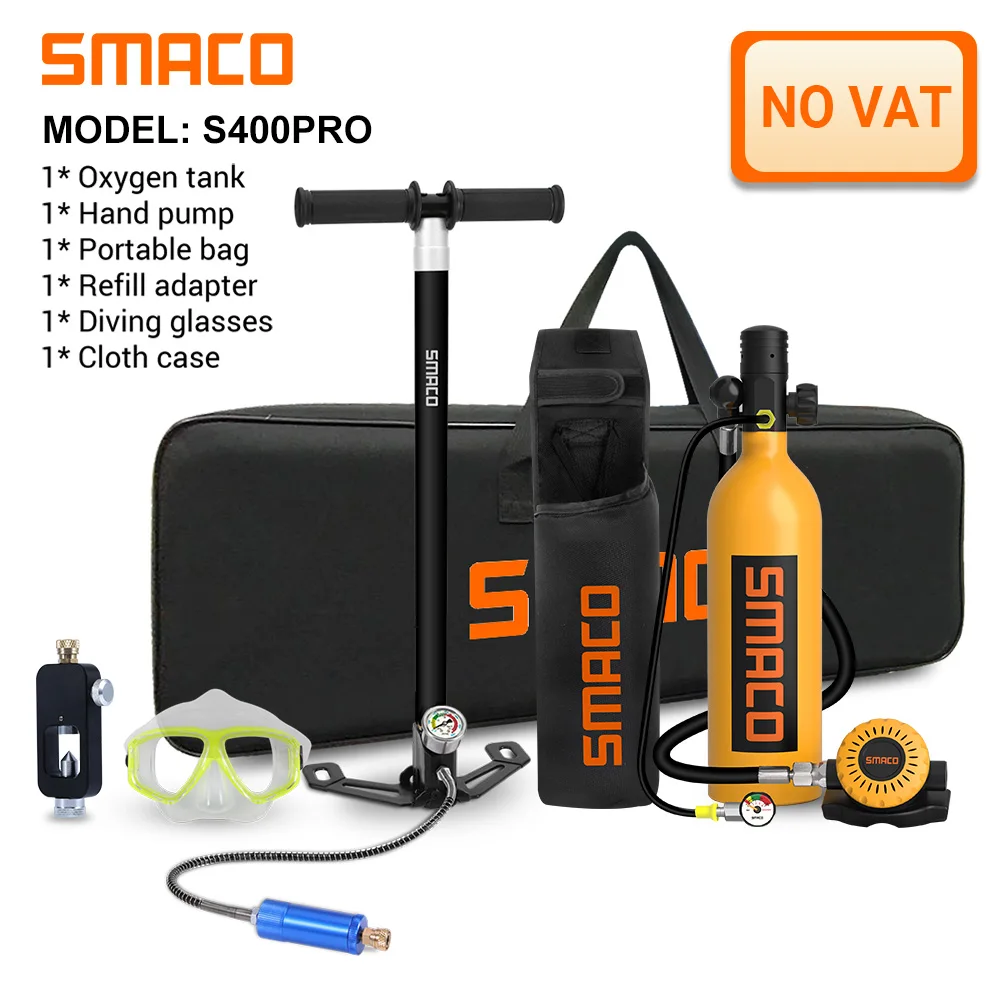 Мини резервуар Smaco S400pro для подводного плавания кислородная бутылка оборудование