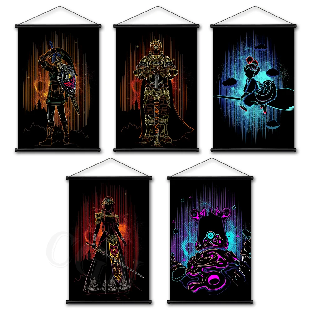 

Bandai Canvas Painting Japanese Anime Characters Poster Sword Art Online Wall Hanging Scrolls Art Print Picture Print Home Decor
