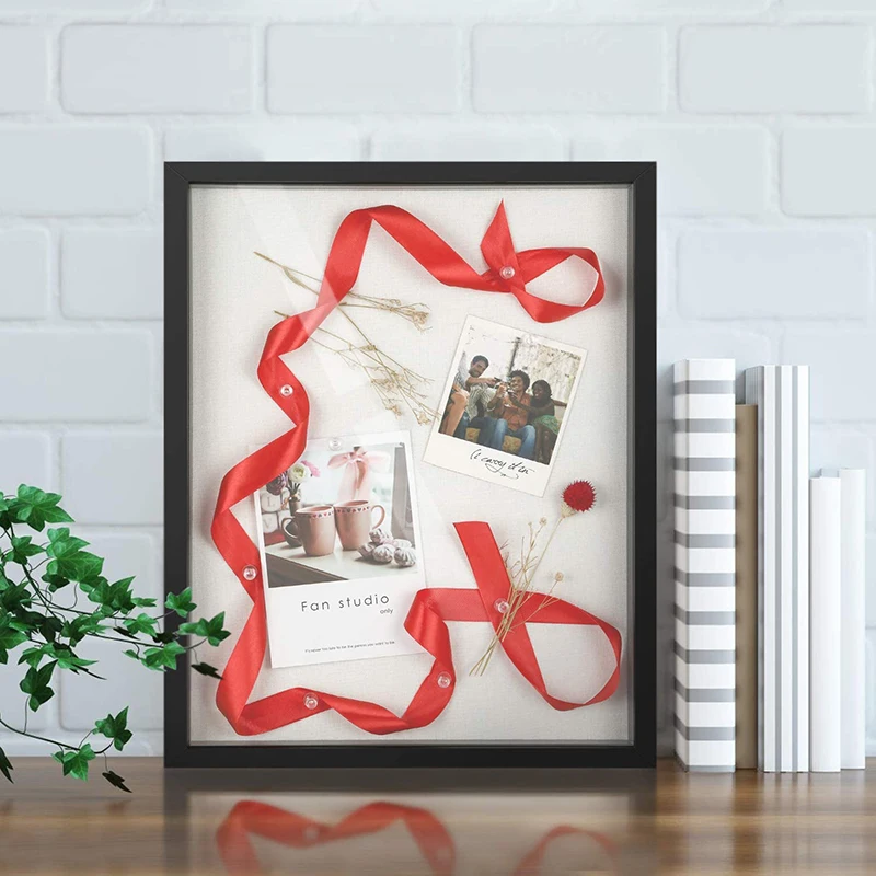 

New 11x14 Shadow Box Frame Display Case with Linen Back Shadow Box Picture Frame for Photos Tickets Cards Display