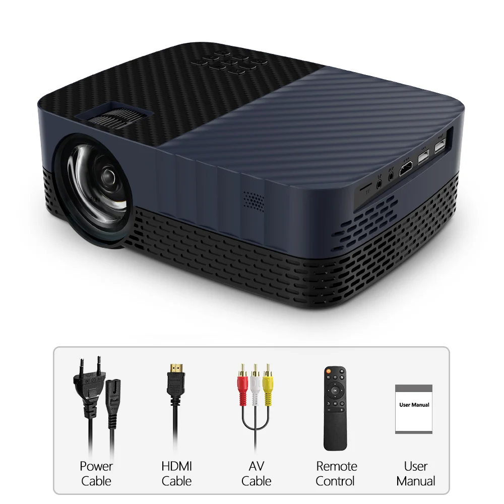 Мини проектор AUN Z5S Full HD 1080P домашний кинотеатр светодиодный Android 9 4k телевизор