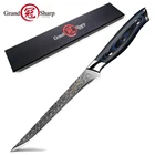 Дамасский кухонный нож, японский дамасский нож vg10, кухонные ножи для нарезки, нарезки, инструменты для приготовления мясника, синий, новый