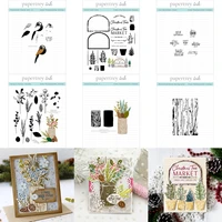 animal clear stamp and metal cutting dies for diy scrapbooking stencil photo album craft paper card making template handcraft