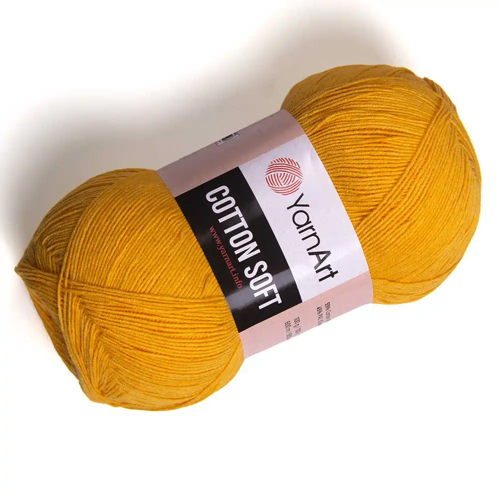 Yarn yarnart cotton soft 55% 45% polyacryl in a roll 600 m 100 gr./price for 5 coils |