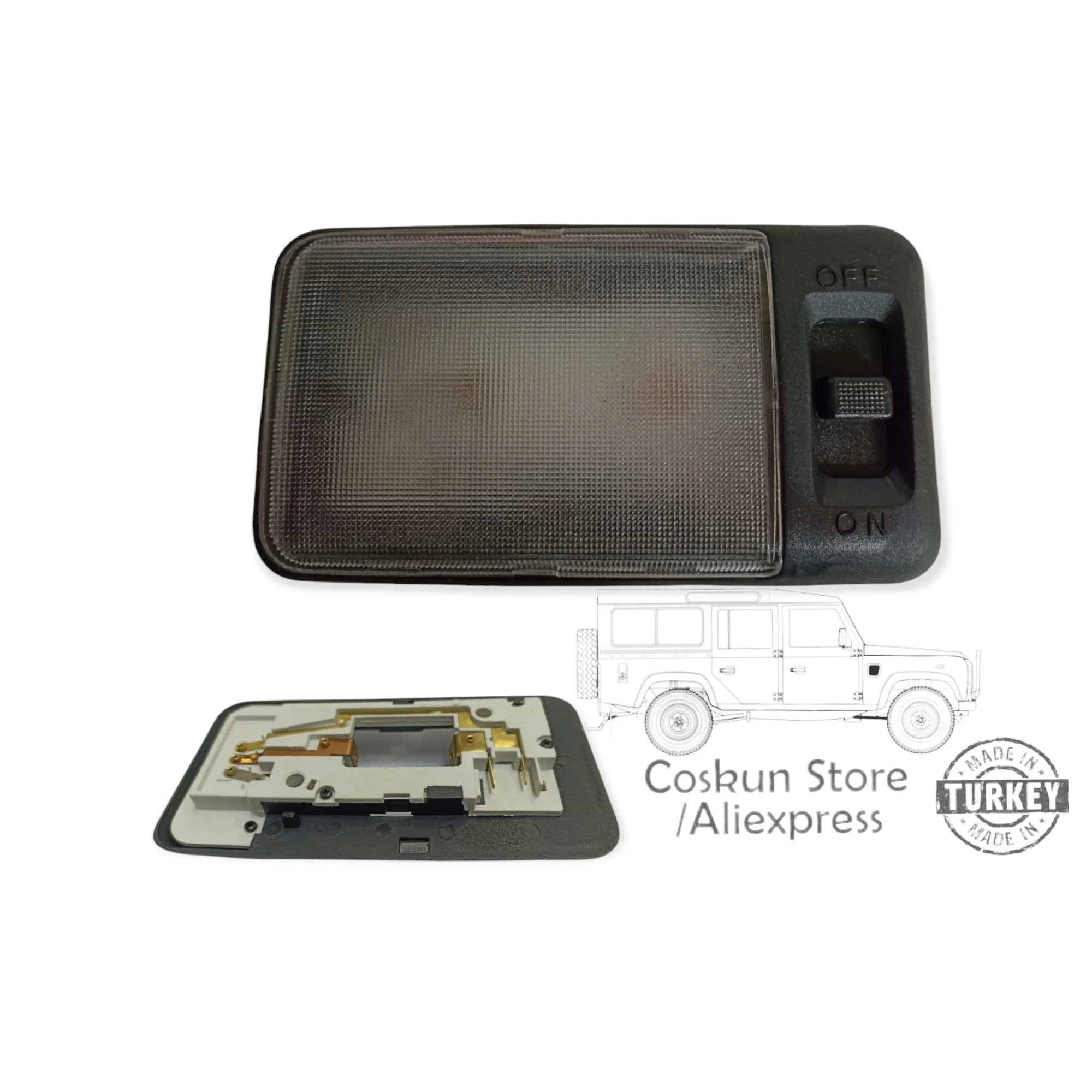 LAND ROVER DEFENDER 90 110 130 Внутренняя Люстра для крыши Часть # AMR3155