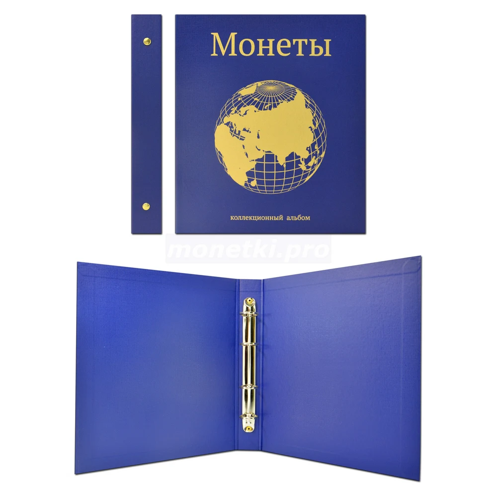 Альбом (папка) для монет из бумвинила рисунок &quotМонеты&quot формат &quotОптима&quot