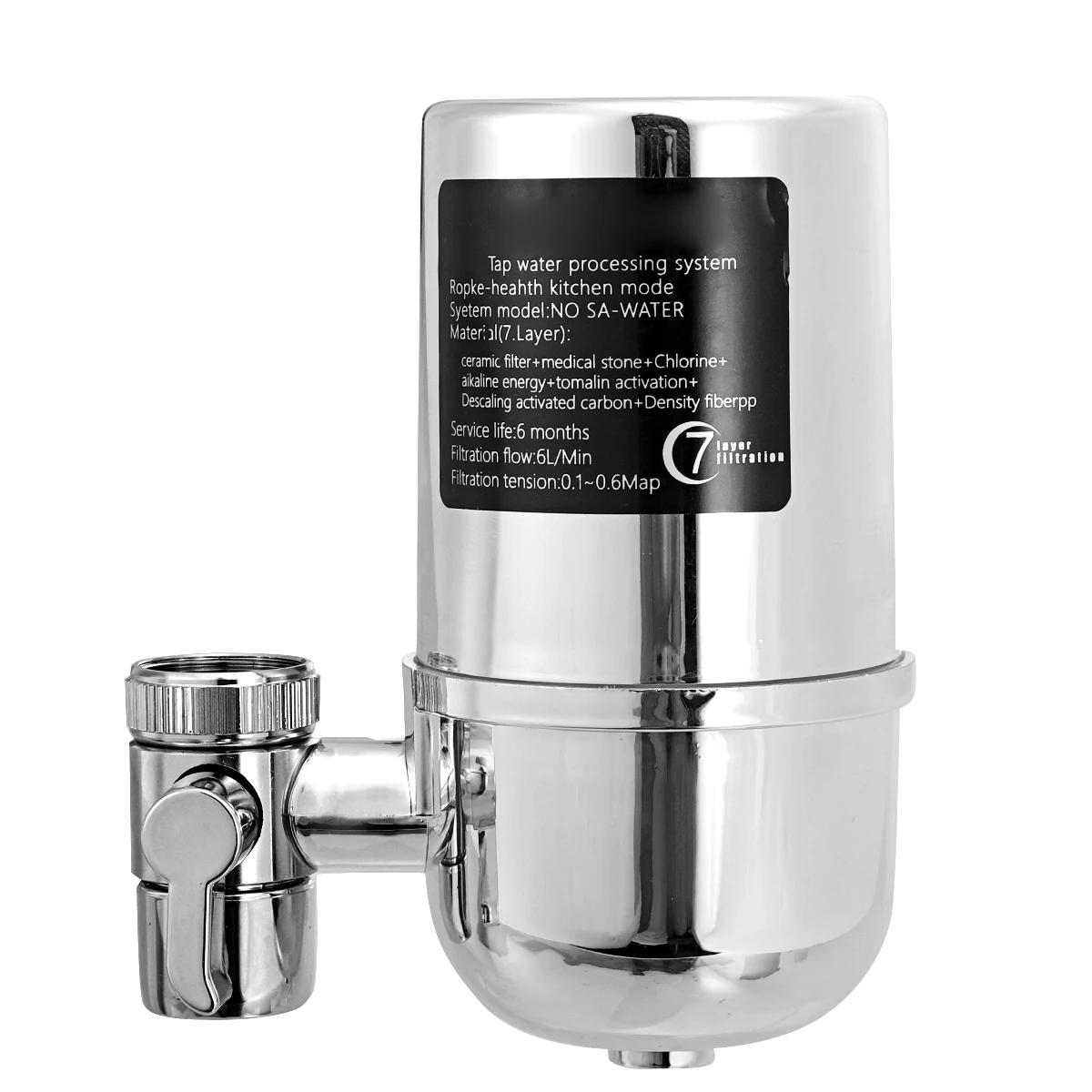 

Home Kitchen Faucet Water Filter Single Stage Filtration Tap Ceramic Purifier
