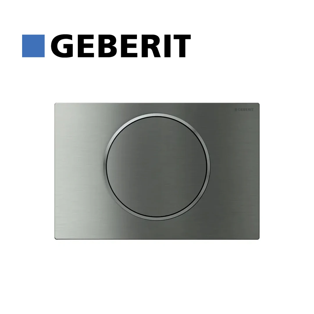 

Geberit Actuator Plate Sigma10 For Stop-And-Go Flush: Brushed, Easy-To-Clean Coated, Polished 115.758.SN.5