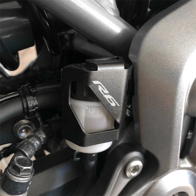 Задняя Крышка Резервуара тормозной жидкости Защитная часть для Yamaha YZFR6 YZFR3 YZFR1 YZF