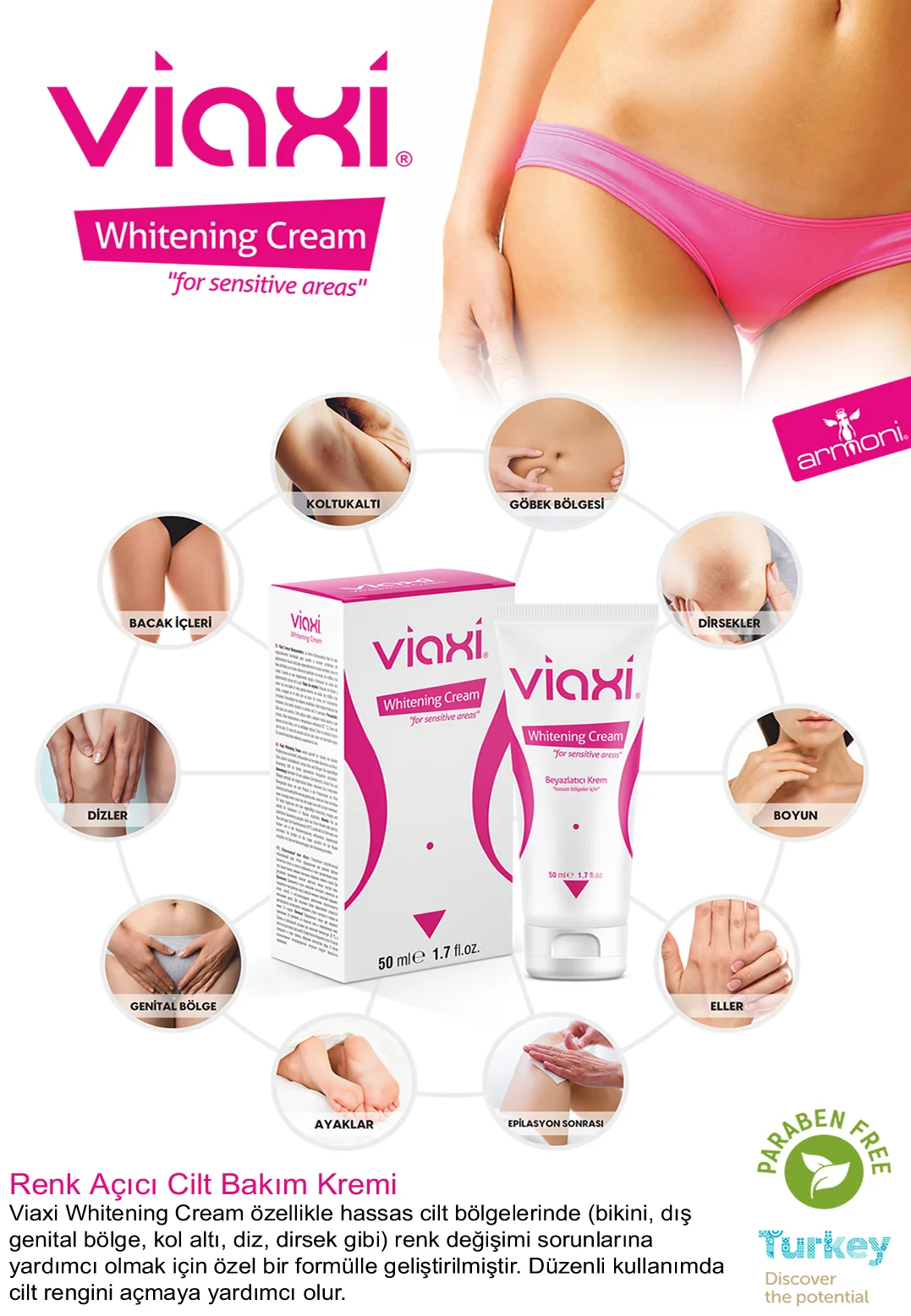 

Special area whitening cream for women, Special area polishing for women