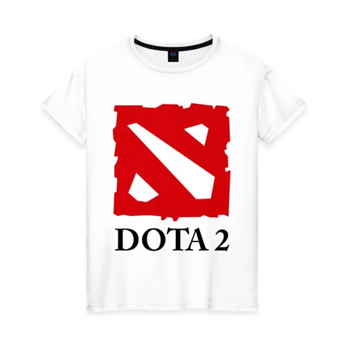 Женская футболка хлопок Logo Dota 2