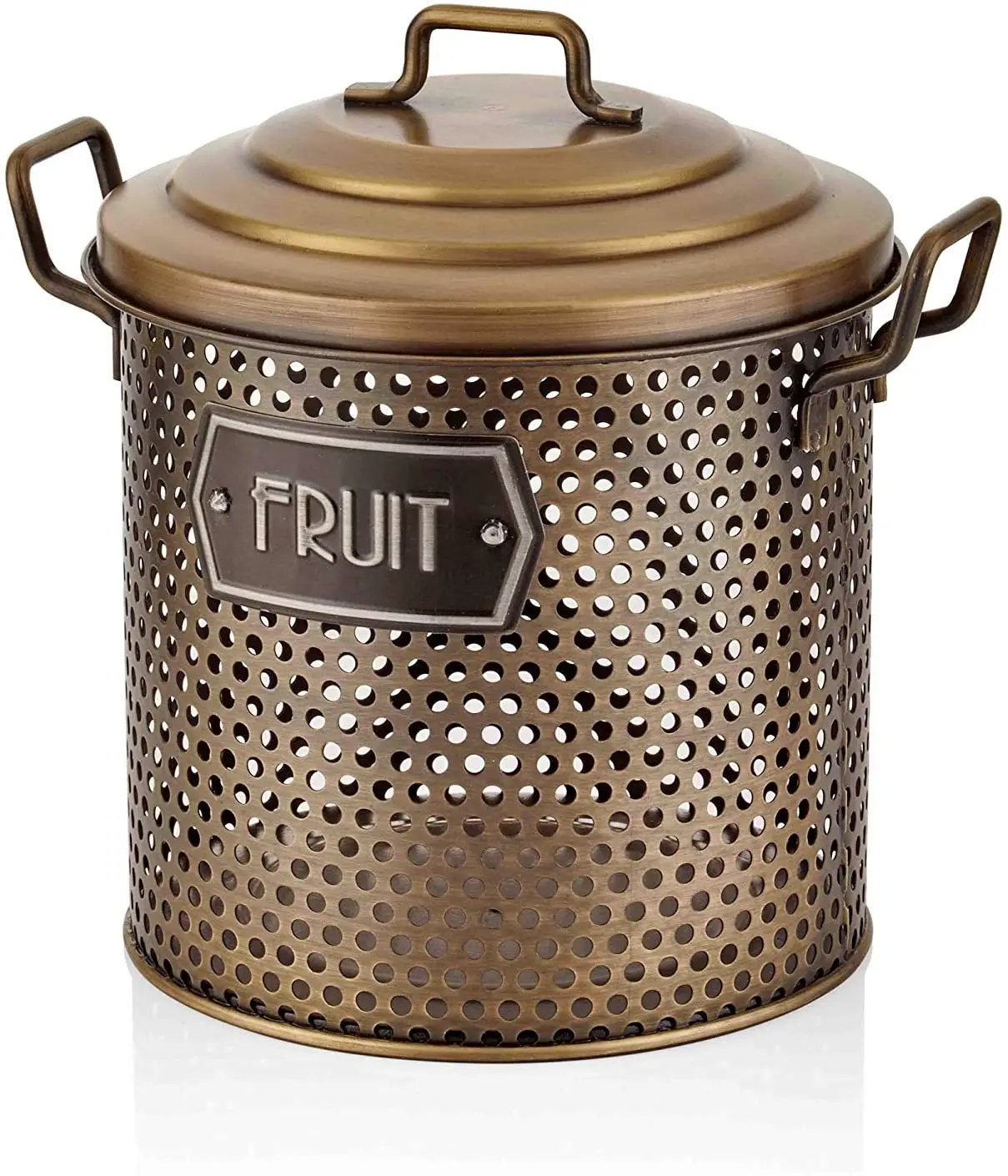 

The Mia Fruit Storage Box 30x23x23cm Gold Plated GLV0656