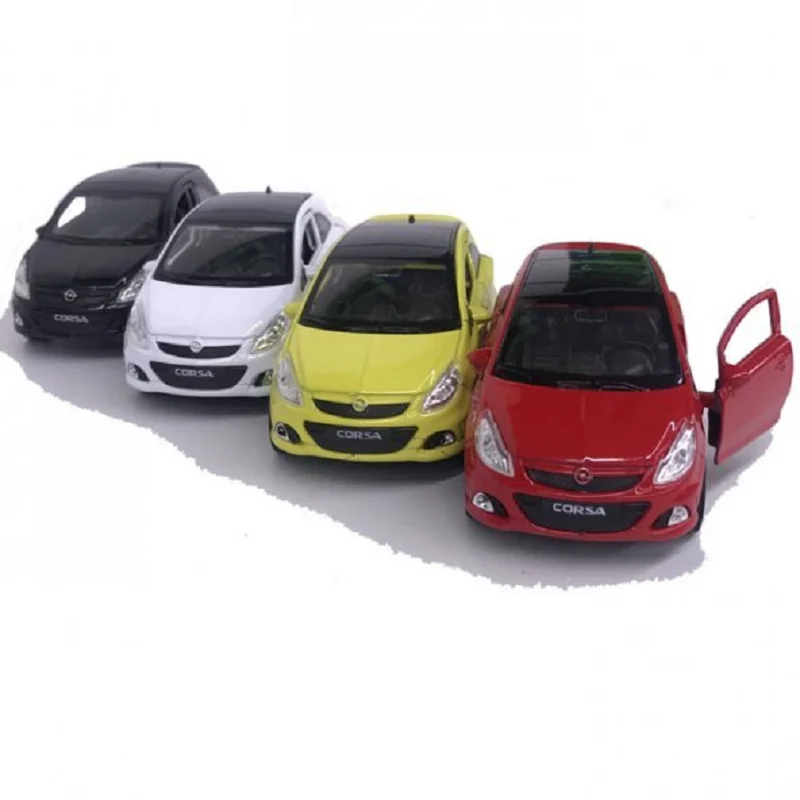 Модель игрушечного автомобиля Opel Corsa масштаб 1:36 аксессуар Декор металлический