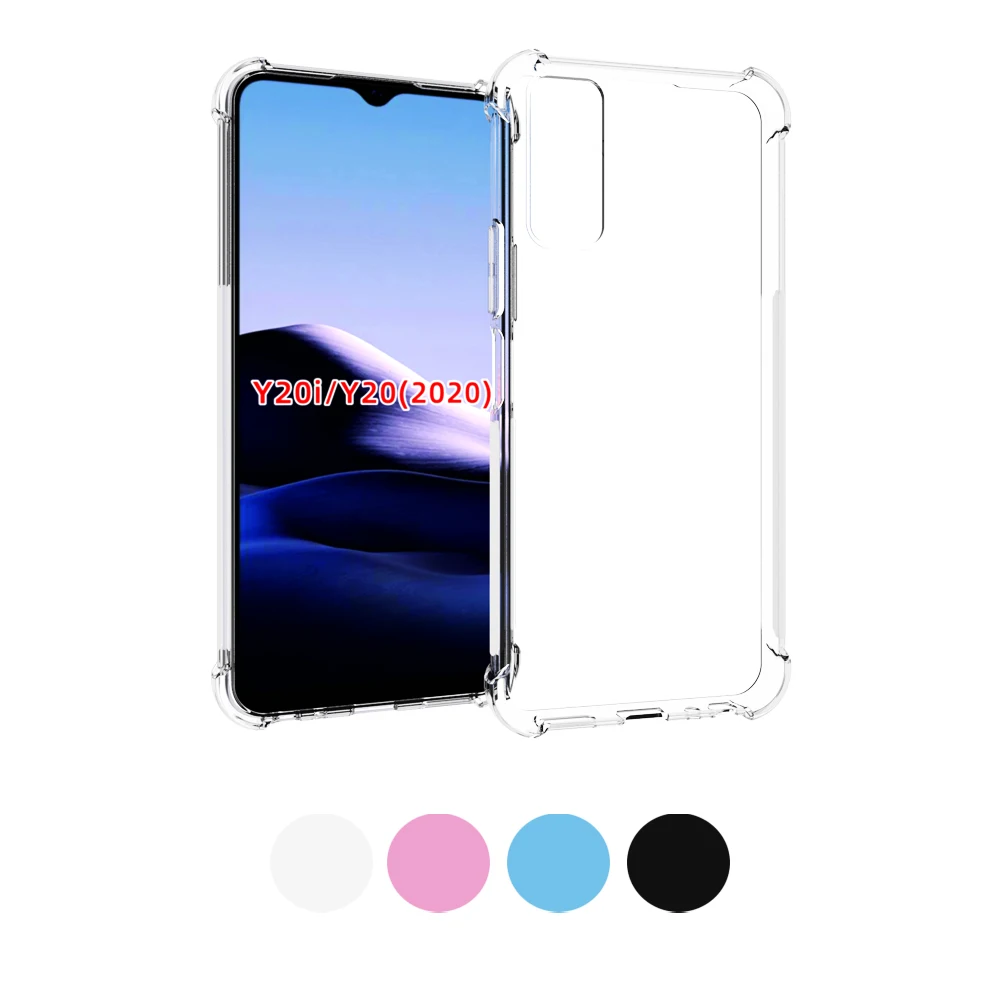 Anti-shock gel TPU gel case with reinforced corner for Vivo Y20 (4G) 6.51