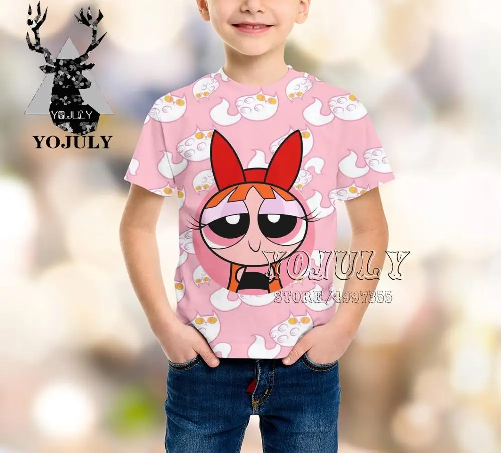 YOJULY The Powerpuff/детская одежда с 3D принтом для маленьких девочек и мальчиков детская