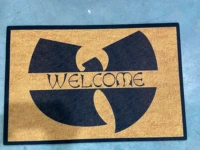 welcome doormats non woven top rubber backing anti slip 30 x 18 inch 6mm thickness