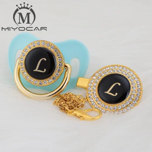 LG-7 0-6M MIYOCAR, уникальный дизайн, название, инициалы, буквы L, красивая, шикарная соска и соска, клипса, BPA бесплатно, пустышка, шикарный, уникальный дизайн LL - Цвет: LG-7 0-6M