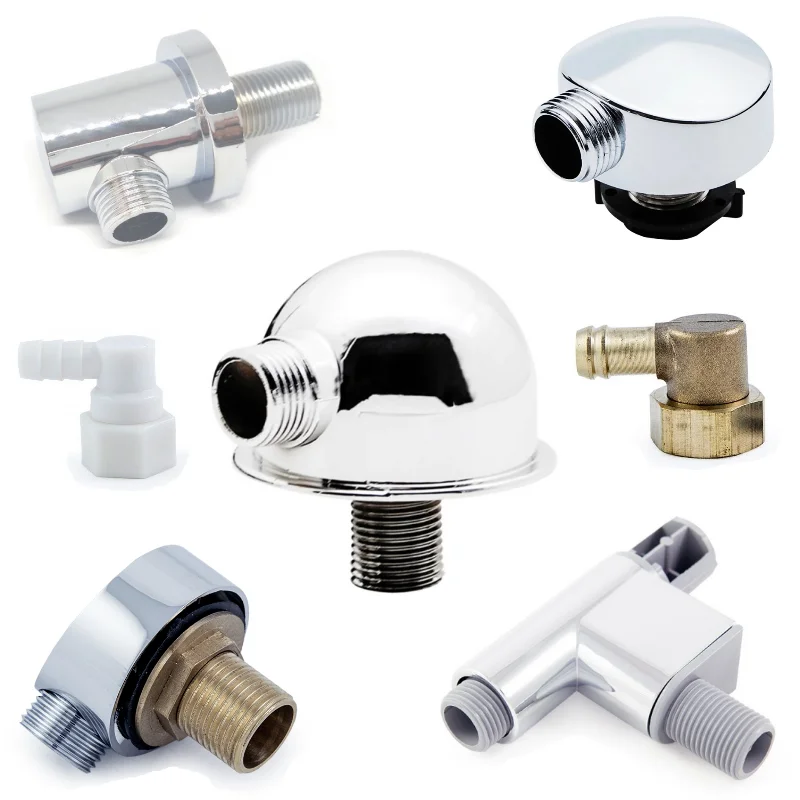 Уголок для подключений шланга ручной лейки душевой кабины. Переход рейлинга.