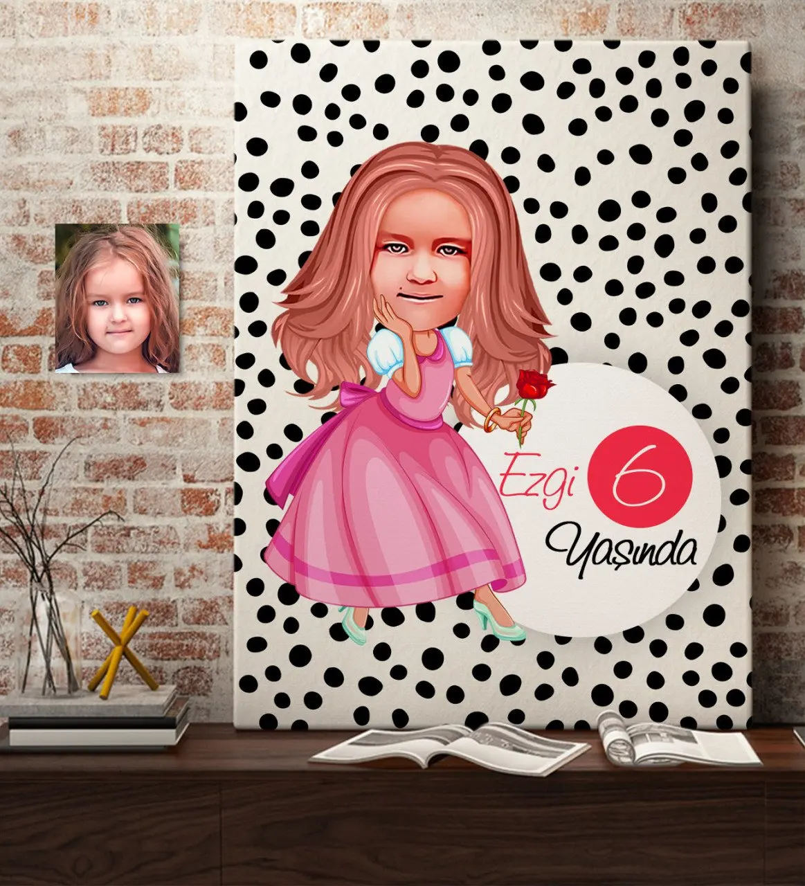 

Персонализированный холщовый стол с карикатурой для женщин и детей, 50x70 см-18, подарок, украшение для дома, особый дизайн, для дома, офиса, для ...