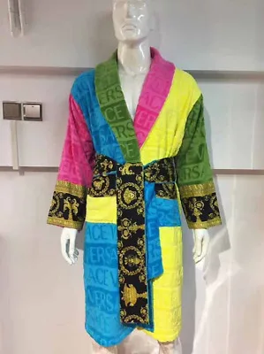 

Luxury Men Woman Unisex Casual Bathrobe Autumn Bamboo Long Robe Fast Drying Thick Warm Sleepwear Bathing Towel Hotel Sauna Cotto