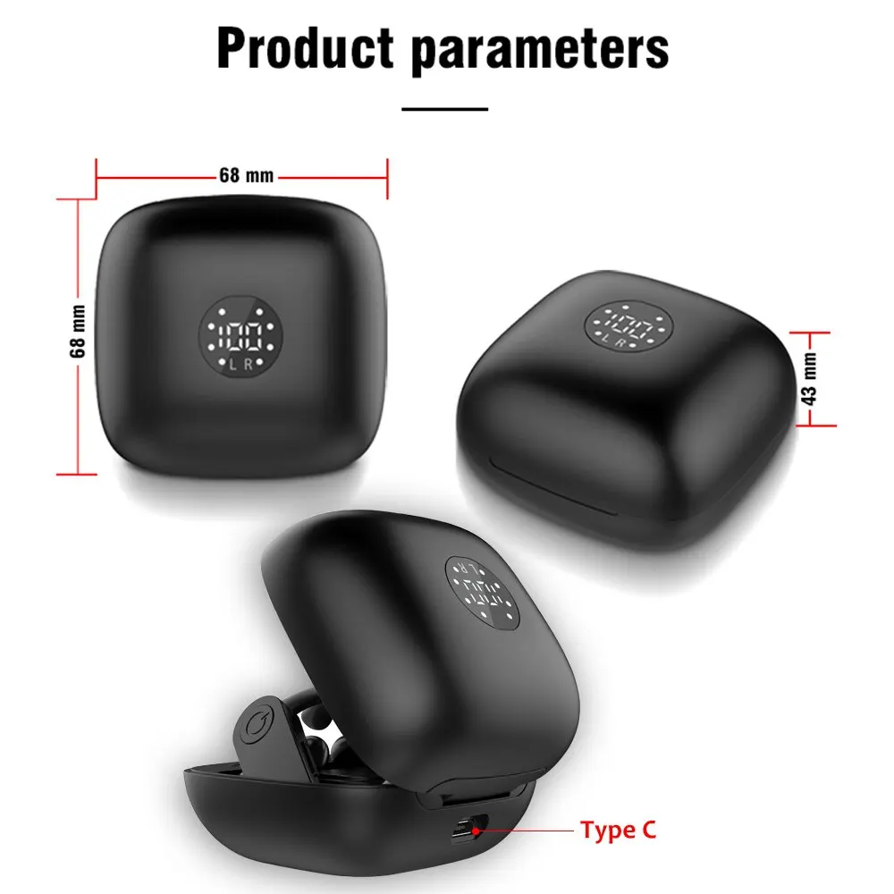 

100 комплектов B11 TWS Bluetooth наушники светодиодный цифровой дисплей 5,0 беспроводные наушники водонепроницаемые 8D стерео наушники спортивные га...