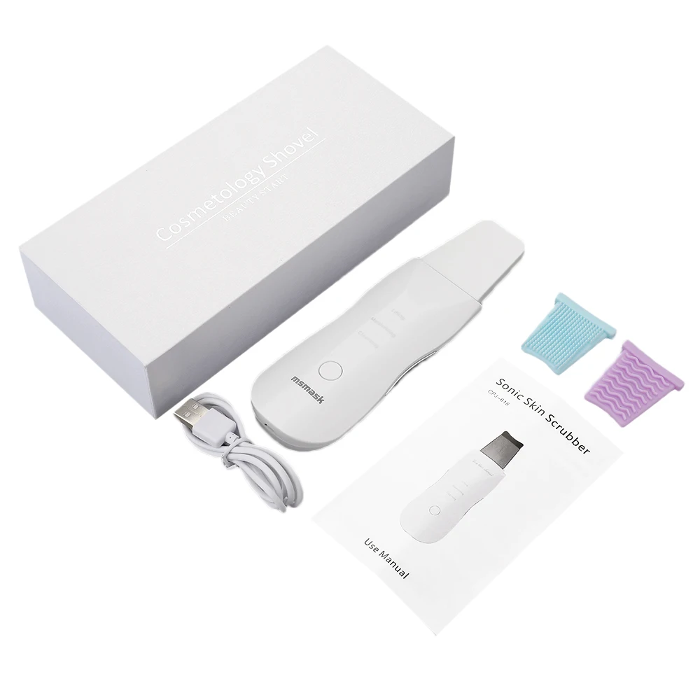 Вибрирует глубокое очищение кожи лица скруббер удаление грязи угрей уменьшает