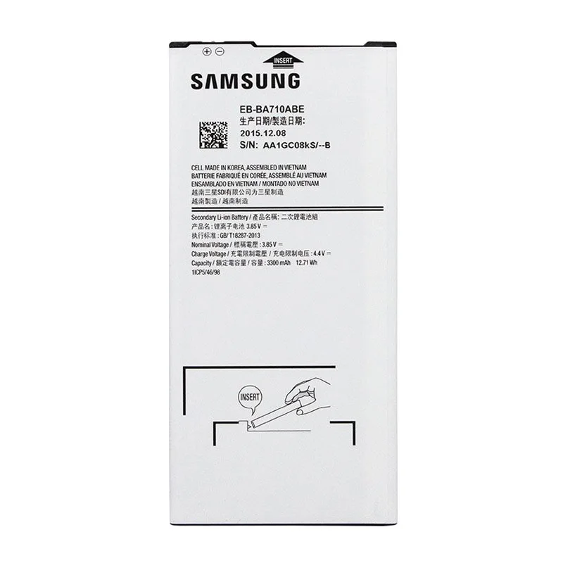 

Samsung A7 2016 A710 Battery EB-BA710ABE 3300 mAh.