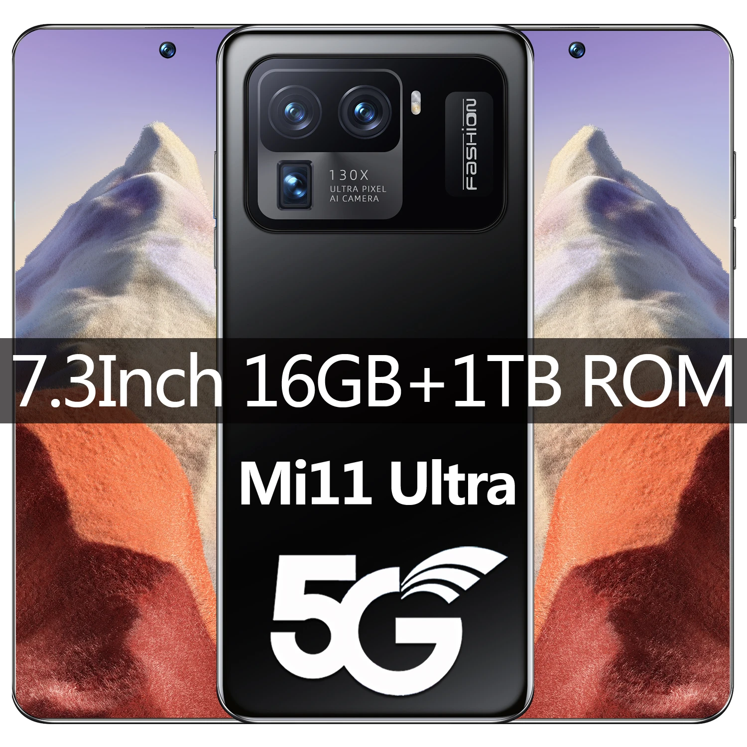 

2021 New 5G Smartphone Mi 11 Ultra 7.3Inch Screen 16GB+1TB ROM Large Memory 48MP+64MP HD Camera Android 10.0OS
