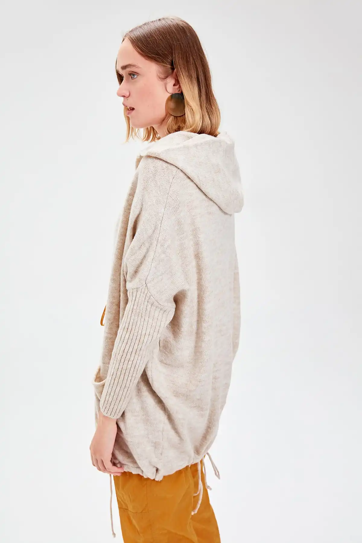 Trendyol Женский Каменный карман деталь свитер кардиган TWOAW20FV0161| |