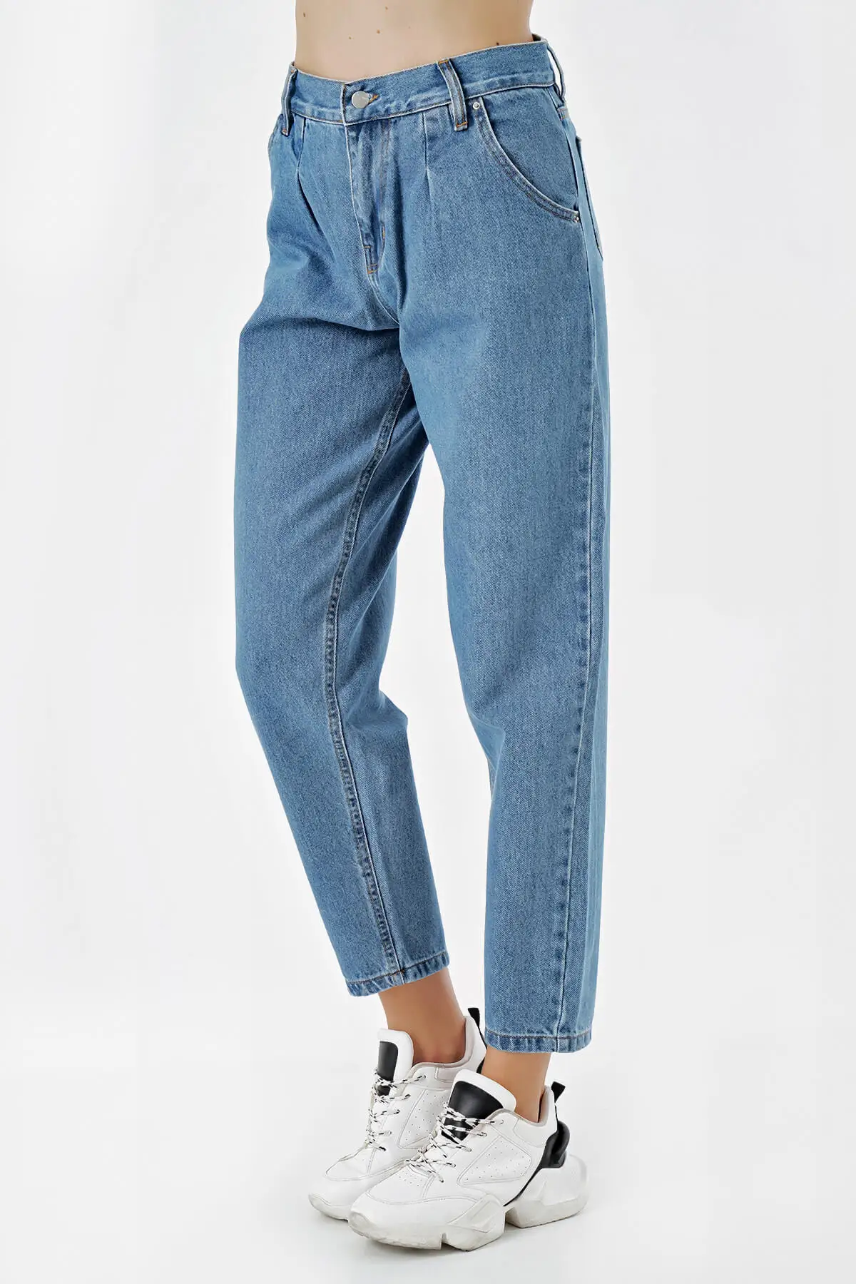 

2021 high waist mom jeans casual pantalones streetwear for women straight pants women plus size fashion trousers mom jeans wash