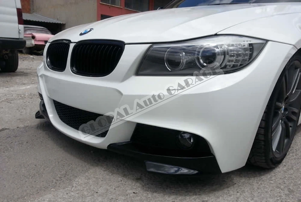 Сплиттер для переднего бампера BMW E90 M Tec 3 Series угловой клапан 2004 2005 2006 2007 2008 2009 2010 2011