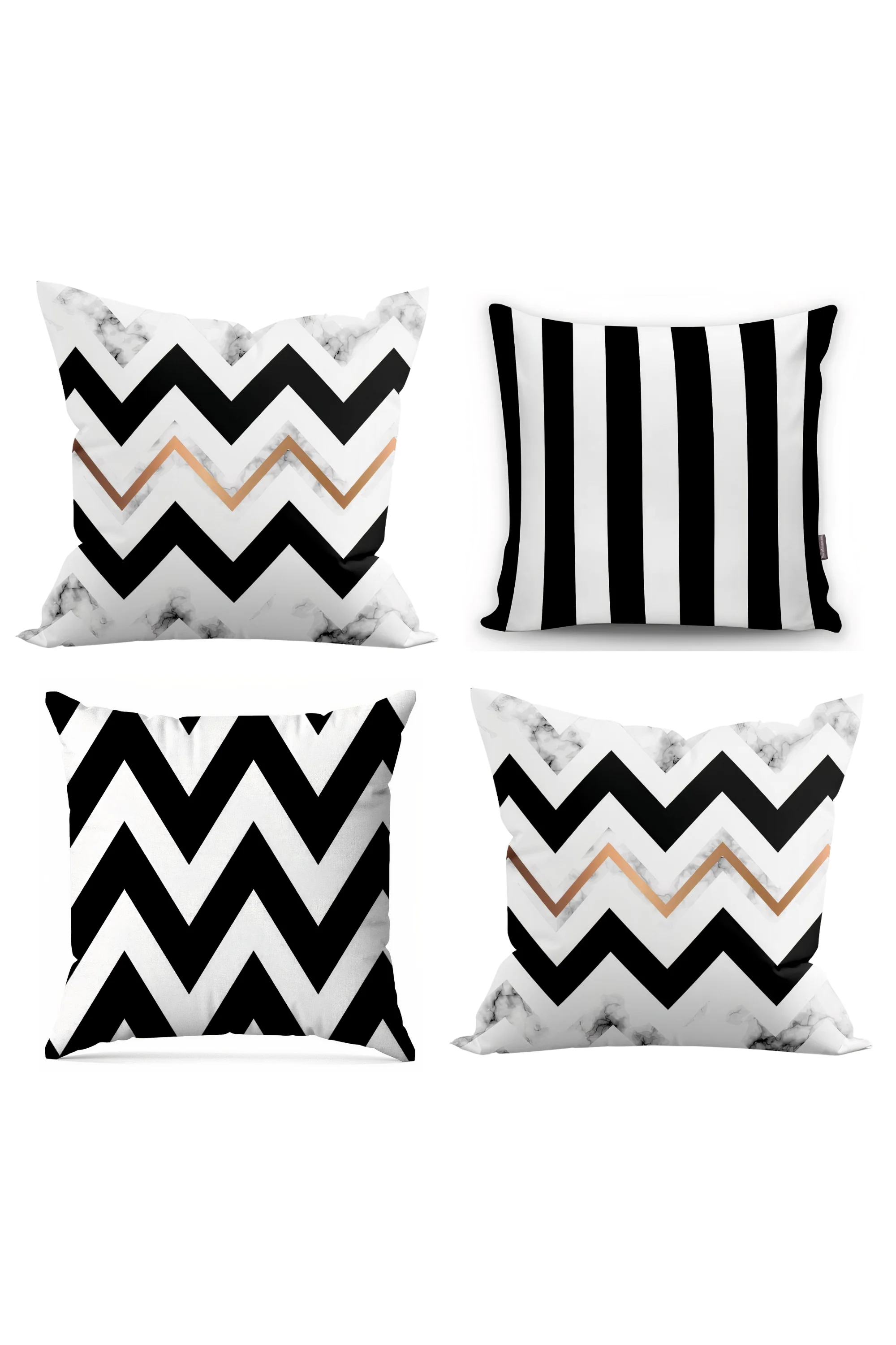 

Черно-золотистый декоративный чехол для подушки 2021 45x45 см, 4 шт., с современным принтом, 3 различных модели, грязеотталкивающий чехол для поду...