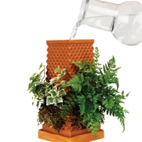 self watering indoor planter smart planting no soil handmade natural materials