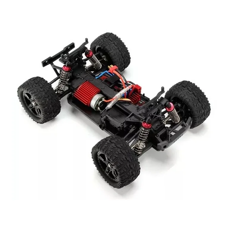Радиоуправляемый монстр Remo Hobby SMAX (синий красный) 4WD 2.4G 1/16 RTR артикул 1631 | Игрушки и
